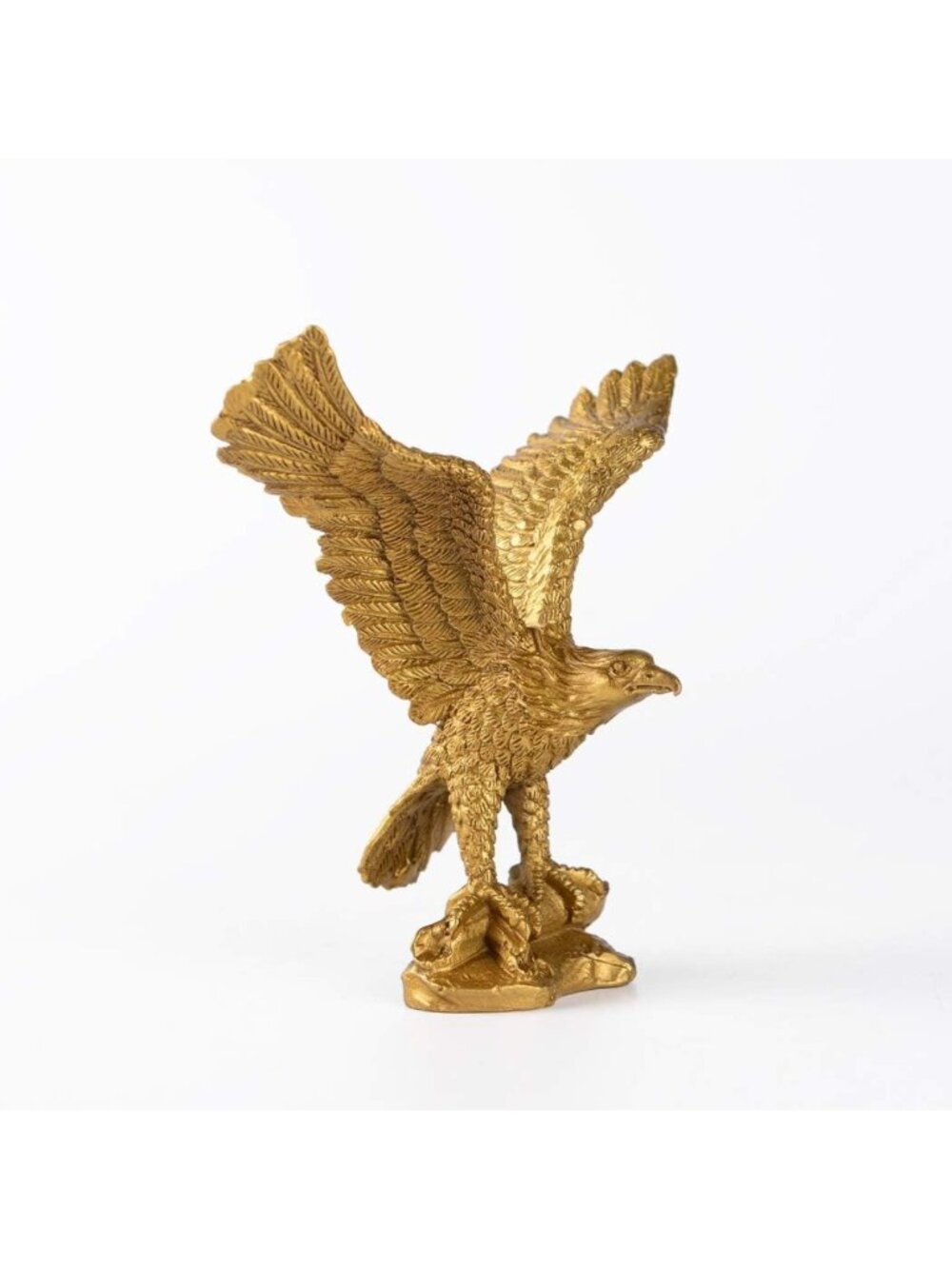 Handmade Brass Feng Shui Eagle Hawk Statue | Home Office Decor Gift